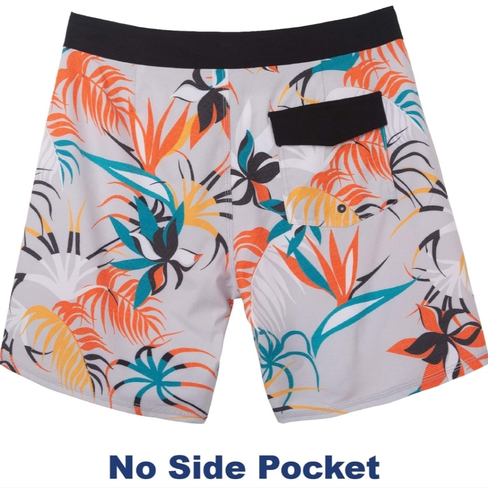 SURF CUZ Men's Beach Short 4-Way Stretch - Picture 2 of 7